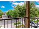 Balcony overlooking the street with metal railings and shade, adding charm at 4368 E Cullumber St, Gilbert, AZ 85234