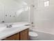 Clean bathroom features a shower/tub combo and vanity for everyday convenience at 4368 E Cullumber St, Gilbert, AZ 85234