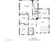 Detailed second-floor plan featuring bedrooms, baths, and a spacious primary suite layout at 4368 E Cullumber St, Gilbert, AZ 85234