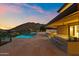 Modern home featuring an expansive outdoor living area with a pool at 4536 E Foothill Dr, Paradise Valley, AZ 85253