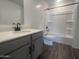 Clean bathroom design featuring sleek vanity and tiled floors at 47748 W Moeller Rd, Maricopa, AZ 85139
