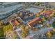 Overhead view of community building surrounded by desert landscaping and parking at 5233 N 207Th Dr, Buckeye, AZ 85396