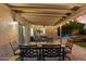 Covered patio with outdoor dining area perfect for entertaining and relaxing at 5334 E Everett Dr, Scottsdale, AZ 85254
