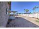 Spacious backyard featuring a detached covered patio at 646 W Grove Cir, Mesa, AZ 85210