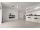 Spacious living room featuring a modern fireplace and open access to the kitchen at 7006 E Jensen St # 40, Mesa, AZ 85207