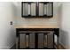Organized garage with workbench and storage solutions for tools and equipment at 8419 E Rancho Vista Dr, Scottsdale, AZ 85251