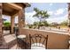 Inviting outdoor patio with comfortable seating and views of the surrounding landscape at 8804 E Ivy St, Mesa, AZ 85207