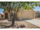 Attractive home showcasing desert landscaping and a two-car garage at 11359 E Elena Ave, Mesa, AZ 85208