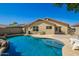 Relaxing pool view surrounded by a paved deck, perfect for enjoying sunny days in a private setting at 11359 E Elena Ave, Mesa, AZ 85208