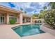 Inviting backyard pool and patio area perfect for relaxation and entertaining at 11651 E Appaloosa Pl, Scottsdale, AZ 85259