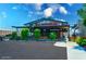 Exterior view of Fate Brewing Co. restaurant featuring a large, modern covered patio and parking at 200 E Southern Ave # 222, Tempe, AZ 85282