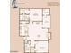 Floor plan of a two-bedroom, two-bath condo with a balcony and fireplace at 200 E Southern Ave # 222, Tempe, AZ 85282