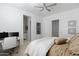 Well lit bedroom with a work station, providing a quiet space for focus and productivity at 23902 S 202Nd Ct, Queen Creek, AZ 85142