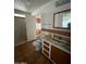 Bathroom with walk-in shower, toilet, sink, and cabinets at 3747 S Mammoth Dr, Casa Grande, AZ 85193