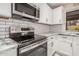 Close up of kitchen featuring stainless steel appliances, and subway tile backsplash at 4262 E Sundance Ave, Gilbert, AZ 85297
