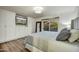 Bedroom featuring built-in storage and sliding doors to the backyard at 6002 E Cholla Rd, Cave Creek, AZ 85331