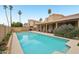 Spacious backyard pool area with lush landscaping, perfect for recreation and relaxation at 6901 W Tonto Dr, Glendale, AZ 85308