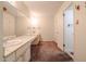A spacious bathroom with a dual sink vanity and a large mirror, offering plenty of counter space at 8329 E Keim Dr, Scottsdale, AZ 85250