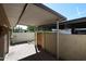 A covered brick patio features privacy walls and gated access, creating a tranquil outdoor space at 8329 E Keim Dr, Scottsdale, AZ 85250