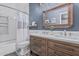 Bathroom with a double vanity, a bathtub, and a shower at 1508 S Danyell Pl, Chandler, AZ 85286