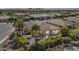 Backyard patio with landscaping, seating and mountain views at 1588 E Sweet Citrus Dr, Queen Creek, AZ 85140