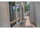 Back patio access featuring desert landscaping and private seating area at 17289 E Kirk Ln, Fountain Hills, AZ 85268