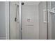 Shower featuring updated shower head and hardware, tile surround and a glass door at 17289 E Kirk Ln, Fountain Hills, AZ 85268