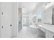 Bathroom showcasing a soaking tub, shower, and dual vanity sinks, creating a spa-like experience at 22825 E Alyssa Rd, Queen Creek, AZ 85142