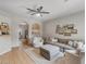 Inviting living room featuring hardwood floors, neutral tones, and comfortable, stylish furniture at 3114 S Eugene --, Mesa, AZ 85212