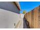 Side yard features include a private fence and paved walkway to rear gate access at 3601 N 12Th St, Phoenix, AZ 85014