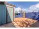 Private backyard with block wall fence and convenient access door at 3645 N 69Th Ave # 12, Phoenix, AZ 85033
