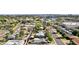 Wide aerial shot of a neighborhood featuring tree-lined streets and city views at 6111 N 8Th St, Phoenix, AZ 85014