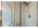Close up of the shower stall with chrome fixtures and glass door at 8010 W Adam Ave, Peoria, AZ 85382
