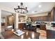 Elegant kitchen featuring stainless steel appliances, granite countertops, and an open layout at 1115 E Locust Dr, Chandler, AZ 85286