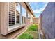 A shot of the backyard featuring a well-manicured lawn and privacy wall at 14282 W Indianola Ave, Goodyear, AZ 85395