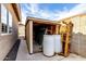 View of the backyard shed providing storage for outdoor essentials with easy access from the backyard at 14282 W Indianola Ave, Goodyear, AZ 85395