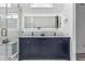 Updated bathroom featuring dual sink vanity and bright, modern lighting at 1754 W San Tan St, Chandler, AZ 85224