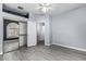 Spacious bedroom with hardwood floors, ceiling fan, and large closet at 1754 W San Tan St, Chandler, AZ 85224