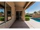 View of the covered patio with private pool at 1754 W San Tan St, Chandler, AZ 85224