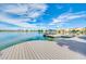 Private boat dock with boat lift offering lake access and waterfront living at 1835 E Marquette Dr, Gilbert, AZ 85234