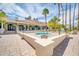 Relaxing jacuzzi and palm trees on the property at 1835 E Marquette Dr, Gilbert, AZ 85234