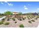 Community playground with climbing structure surrounded by desert landscaping is the ideal Gathering recreation space at 21716 S 225Th Way, Queen Creek, AZ 85142