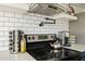 Close-up of stainless range hood, cooktop and coffee maker in updated kitchen at 2839 N 61St St, Scottsdale, AZ 85257