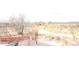 Overhead view of the backyard, landscaping, and surrounding desert landscape at 36655 N 25Th St, Cave Creek, AZ 85331