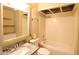 Full bathroom featuring a tub and shower combination, marble countertop, and exposed construction at 36655 N 25Th St, Cave Creek, AZ 85331