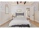 Cozy bedroom with decorative wallpaper and stylish furnishings at 3723 S Pottery Rd, Gold Canyon, AZ 85118