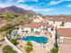 Gorgeous outdoor pool area, perfect for relaxing and entertaining with a view of the mountains at 3723 S Pottery Rd, Gold Canyon, AZ 85118