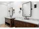 Elegant bathroom features dual vanities, marble countertops, and modern fixtures offering a luxurious feel at 5838 E Berneil Ln, Paradise Valley, AZ 85253