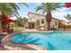 Inviting backyard pool and patio area, ideal for entertaining and enjoying the beautiful surroundings at 5839 W Ironwood Dr, Glendale, AZ 85302