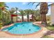 Beautifully landscaped backyard with a refreshing private pool, creating a serene and tranquil retreat at 5839 W Ironwood Dr, Glendale, AZ 85302